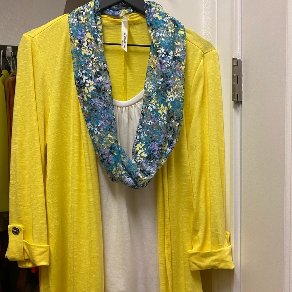 Yellow spring sweater